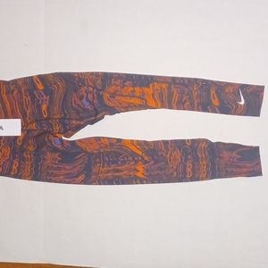 Nike High Rise Leggings Blue/Orange NWT